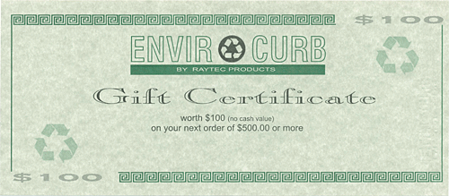 Our Gift Certificates can be used with any order